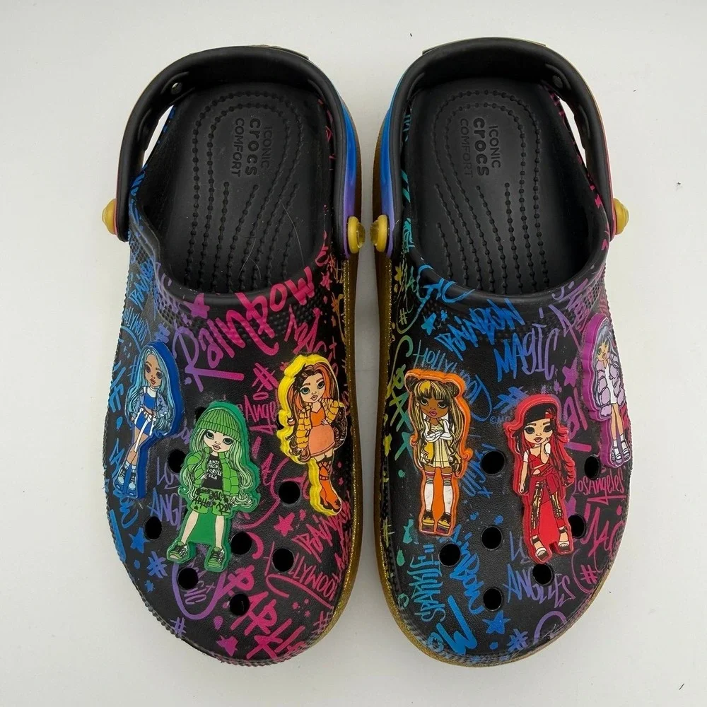 YOUTH Kids Crocs Rainbow High Platform Dolls Cutie Crush Slip-On Clogs Size‎ J5